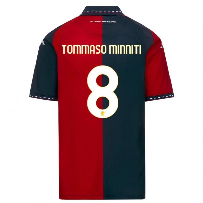 Danxen Mulher Camisola Giovanni Tommaso Minniti #8 Vermelho Preto Branco Principal 2026/27 Camisa Brasil