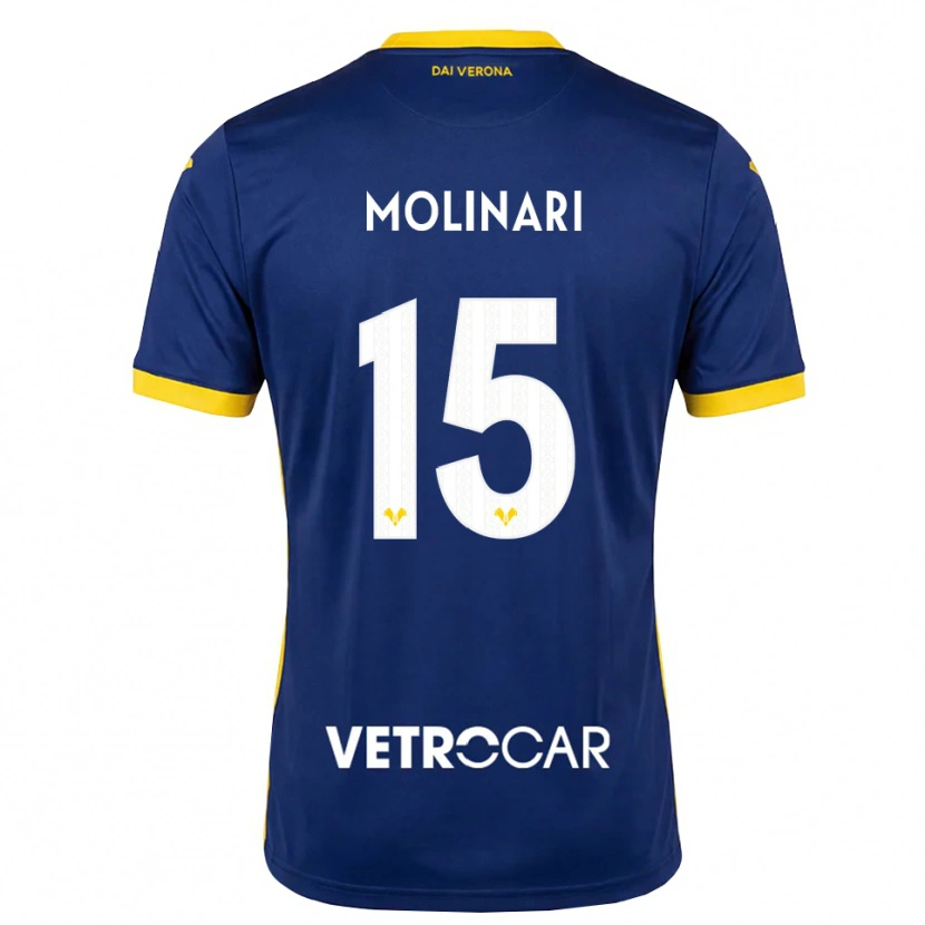 Danxen Mulher Camisola Gabriele Molinari #15 Azul Real Amarelo Branco Principal 2026/27 Camisa Brasil