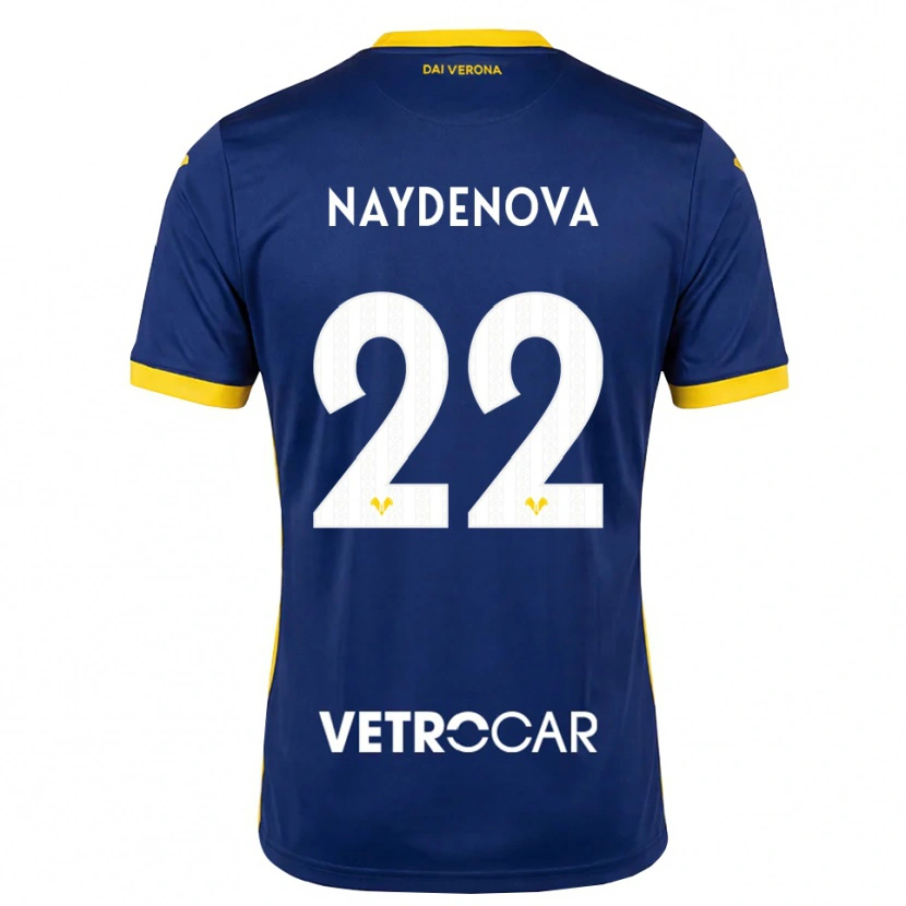 Danxen Mulher Camisola Ivana Naydenova #22 Azul Real Amarelo Branco Principal 2026/27 Camisa Brasil