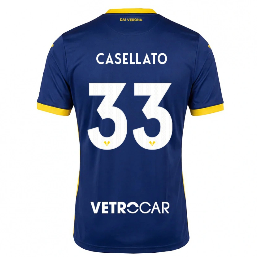 Danxen Mulher Camisola Elisa Casellato #33 Azul Real Amarelo Branco Principal 2026/27 Camisa Brasil