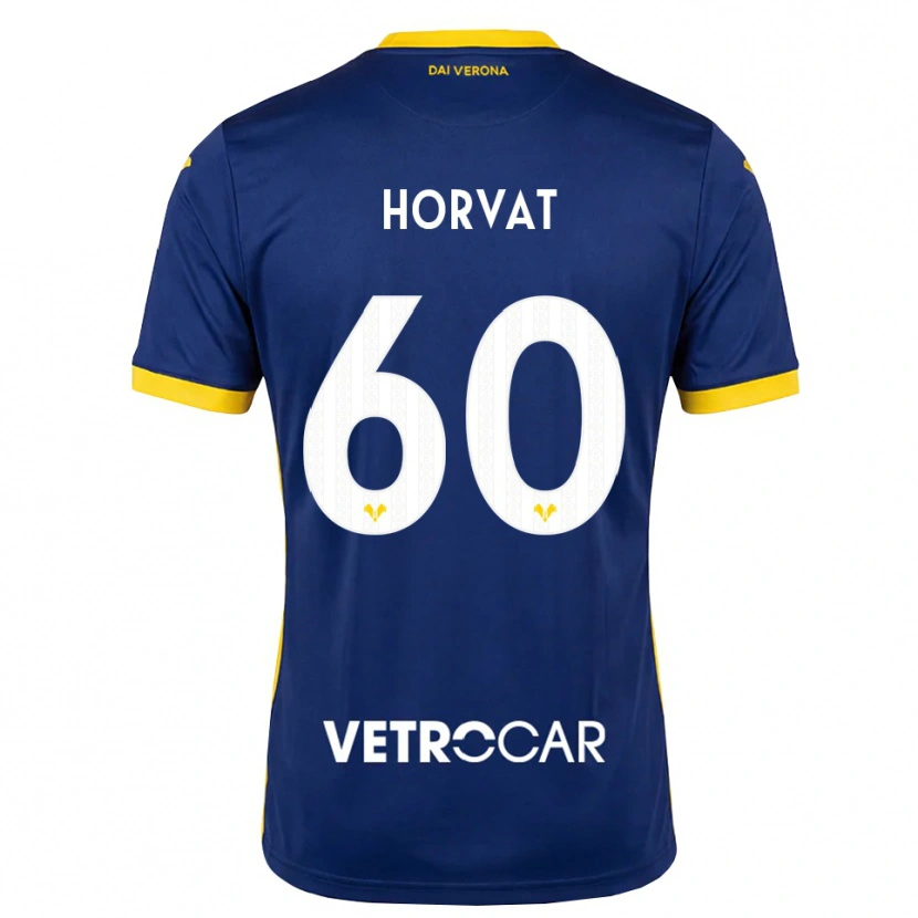 Danxen Mulher Camisola Mihaela Horvat #60 Azul Real Amarelo Branco Principal 2026/27 Camisa Brasil
