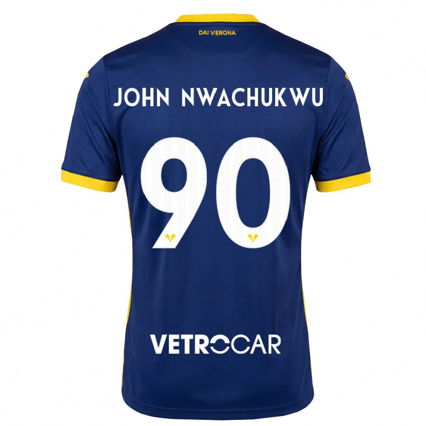 Danxen Mulher Camisola Samuel John Nwachukwu #90 Azul Real Amarelo Branco Principal 2026/27 Camisa Brasil