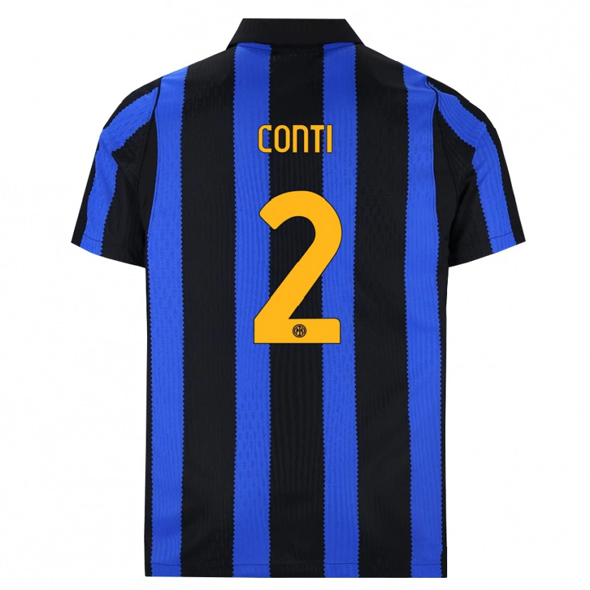 Danxen Mulher Camisola Arturo Conti #2 Preto Azul Amarelo Principal 2026/27 Camisa Brasil