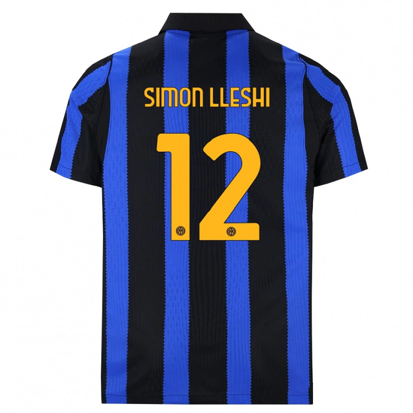 Danxen Mulher Camisola Simon Lleshi #12 Preto Azul Amarelo Principal 2026/27 Camisa Brasil