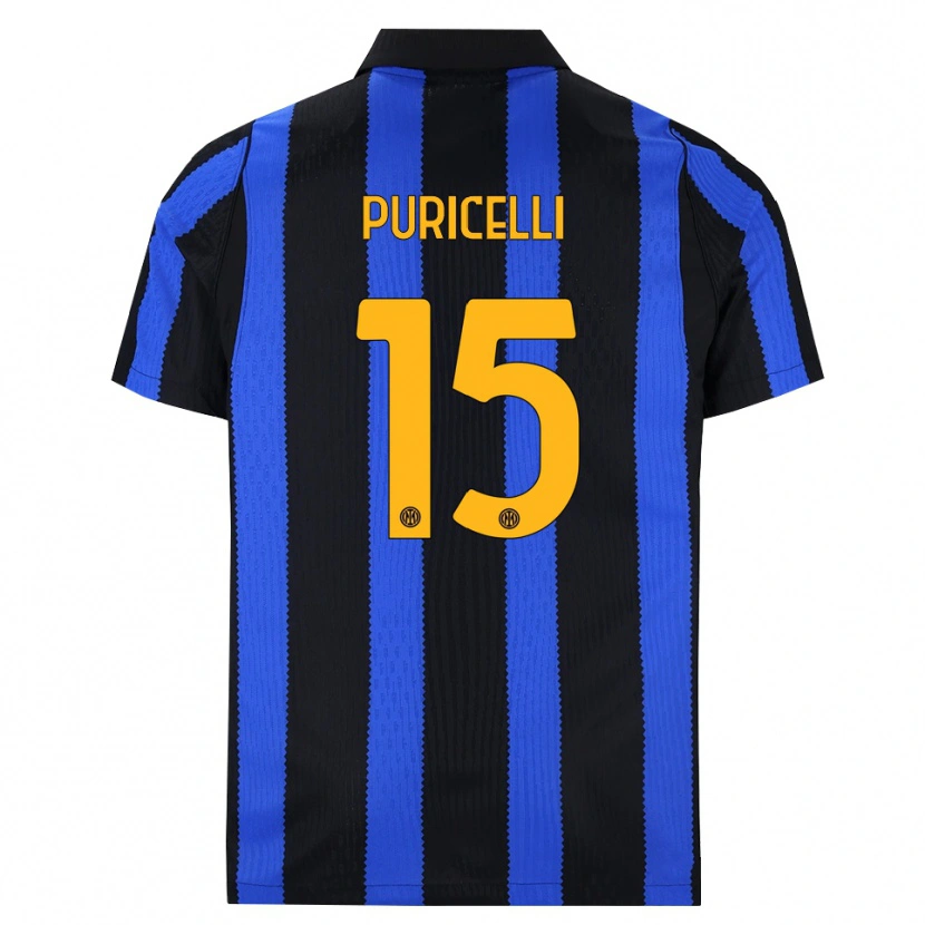Danxen Mulher Camisola Lorenzo Puricelli #15 Preto Azul Amarelo Principal 2026/27 Camisa Brasil