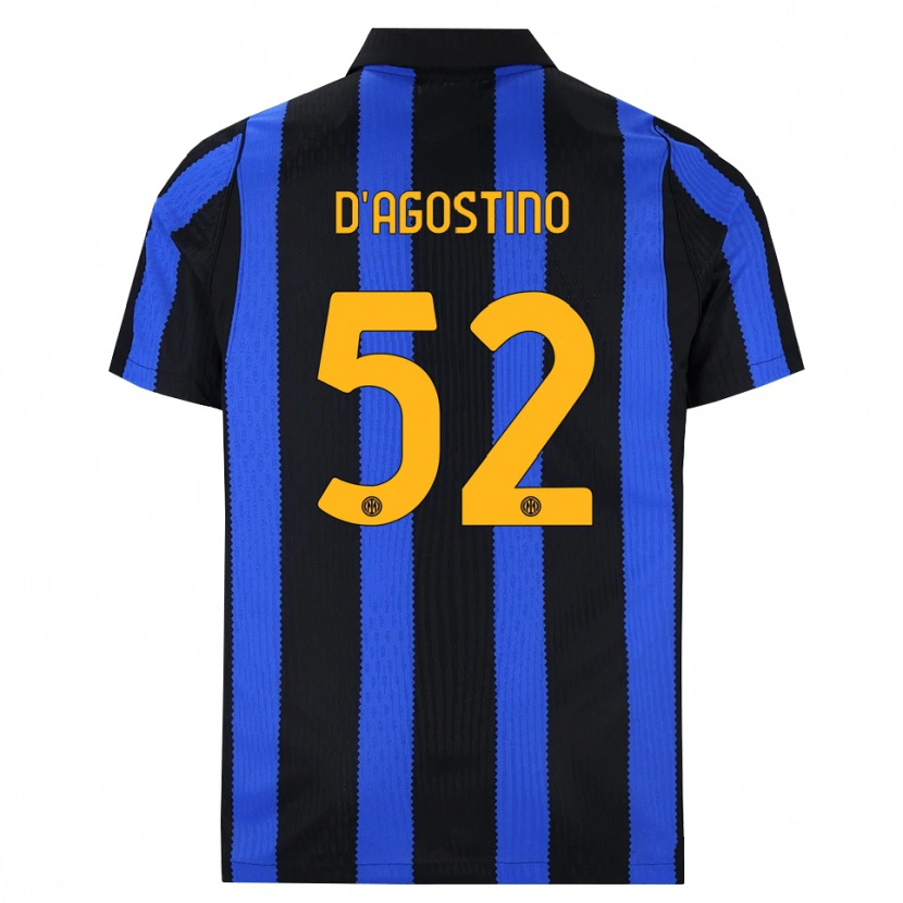 Danxen Mulher Camisola Giovanni D'agostino #52 Preto Azul Amarelo Principal 2026/27 Camisa Brasil