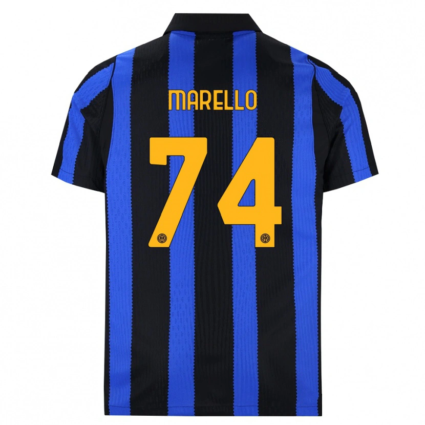Danxen Mulher Camisola Mattia Marello #74 Preto Azul Amarelo Principal 2026/27 Camisa Brasil