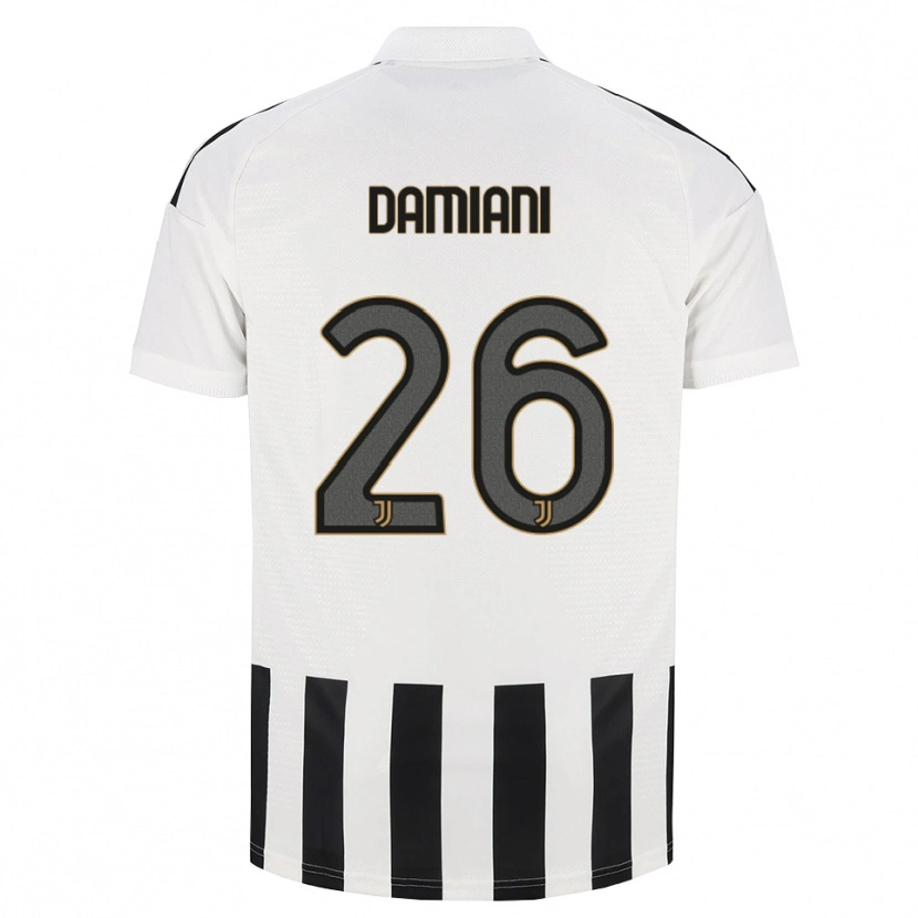 Danxen Mulher Camisola Samuele Damiani #26 Preto Branco Marrom Principal 2026/27 Camisa Brasil