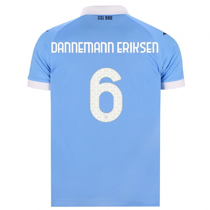 Danxen Mulher Camisola Louise Dannemann Eriksen #6 Azul Celeste Preto Branco Principal 2026/27 Camisa Brasil