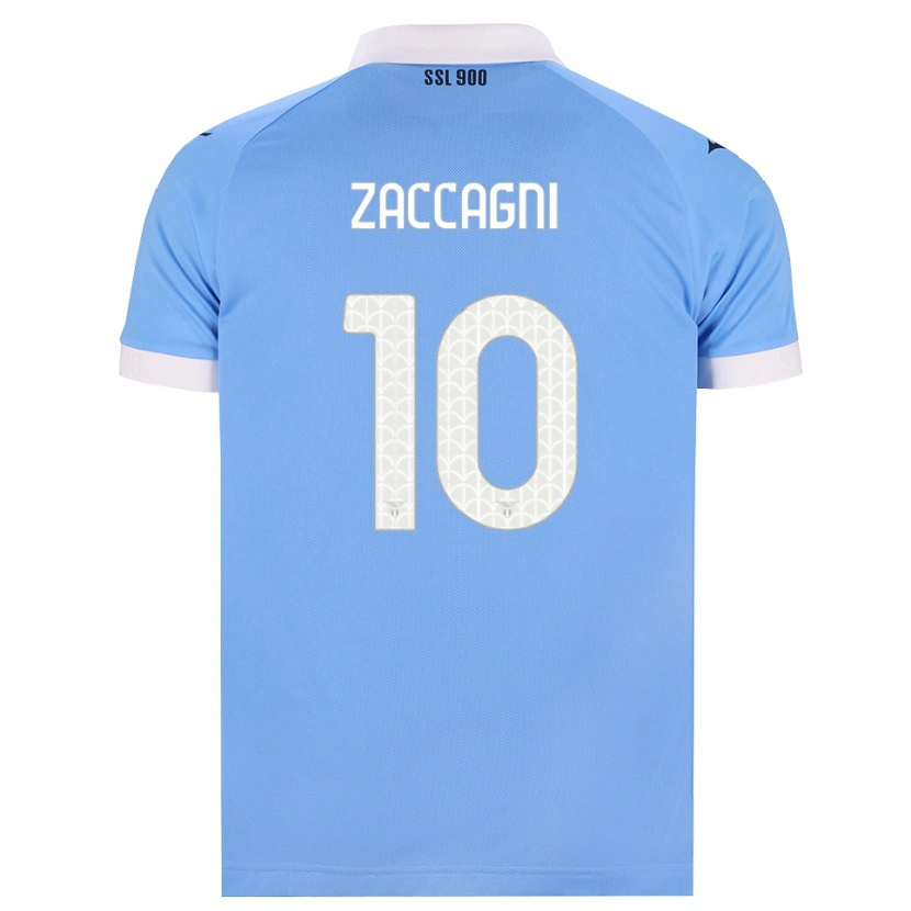 Danxen Mulher Camisola Mattia Zaccagni #10 Azul Celeste Preto Branco Principal 2026/27 Camisa Brasil