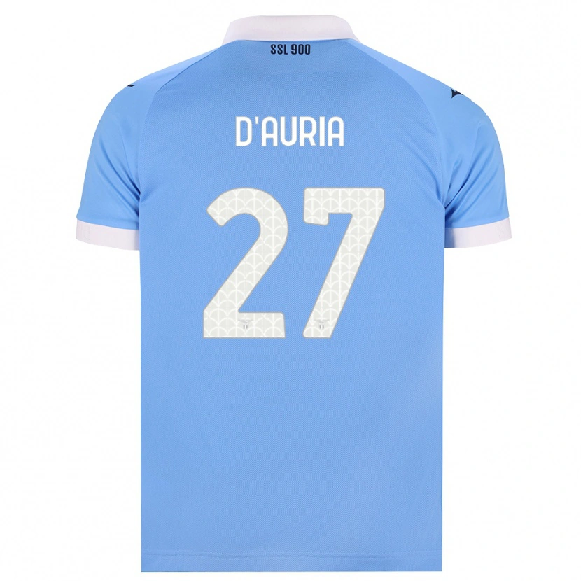 Danxen Mulher Camisola Federica D'auria #27 Azul Celeste Preto Branco Principal 2026/27 Camisa Brasil