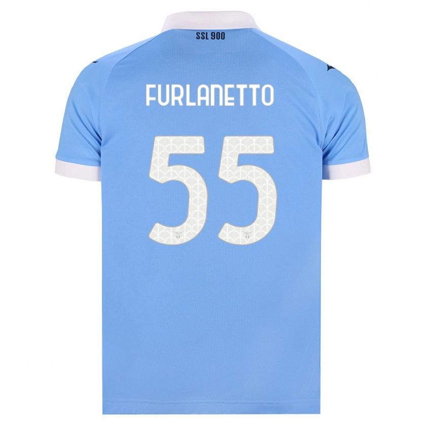 Danxen Mulher Camisola Alessio Furlanetto #55 Azul Celeste Preto Branco Principal 2026/27 Camisa Brasil