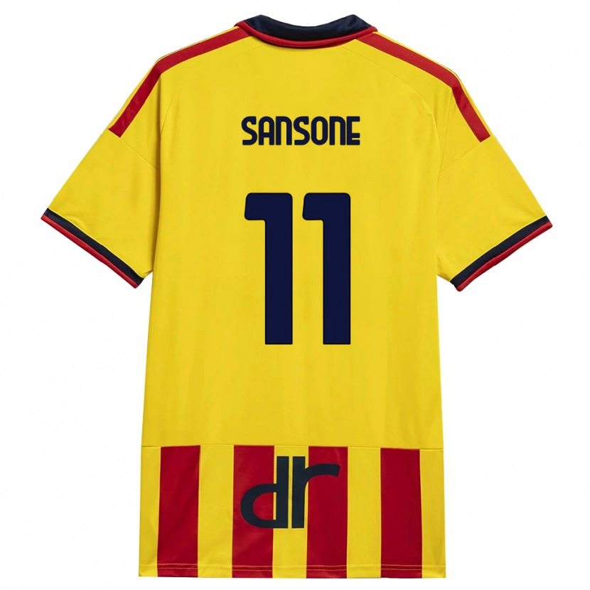 Danxen Mulher Camisola Nicola Sansone #11 Amarelo Vermelho Principal 2026/27 Camisa Brasil