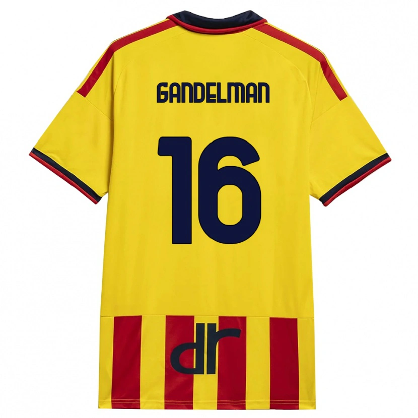 Danxen Mulher Camisola Omri Gandelman #16 Amarelo Vermelho Principal 2026/27 Camisa Brasil