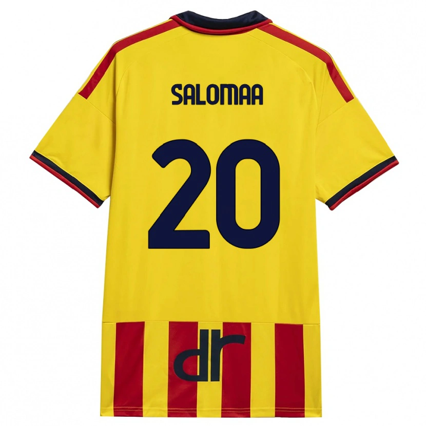 Danxen Mulher Camisola Henri Salomaa #20 Amarelo Vermelho Principal 2026/27 Camisa Brasil