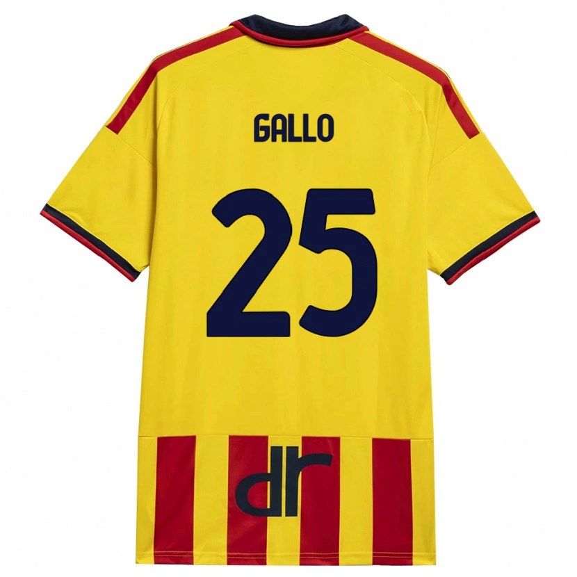 Danxen Mulher Camisola Antonino Gallo #25 Amarelo Vermelho Principal 2026/27 Camisa Brasil
