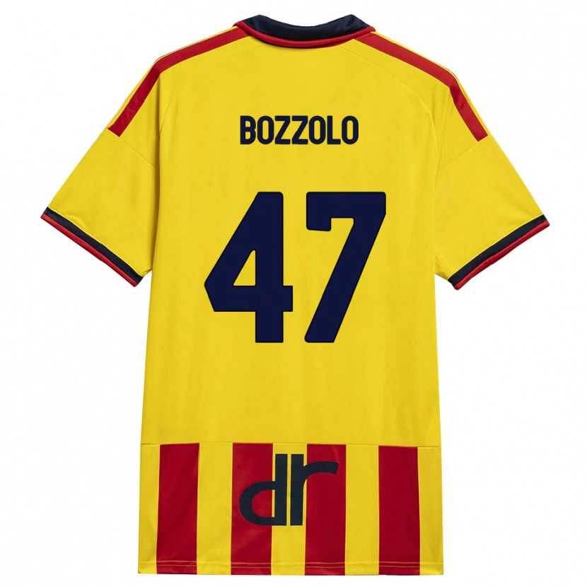 Danxen Mulher Camisola Alessandro Bozzolo #47 Amarelo Vermelho Principal 2026/27 Camisa Brasil