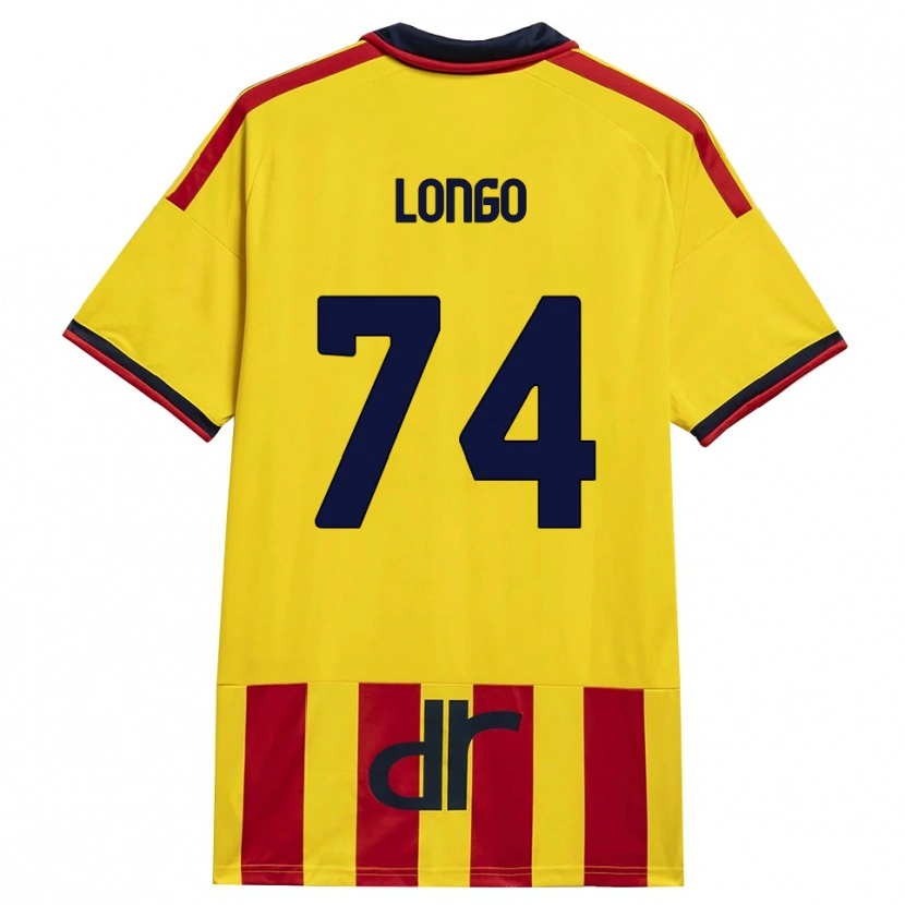 Danxen Mulher Camisola Francesco Longo #74 Amarelo Vermelho Principal 2026/27 Camisa Brasil