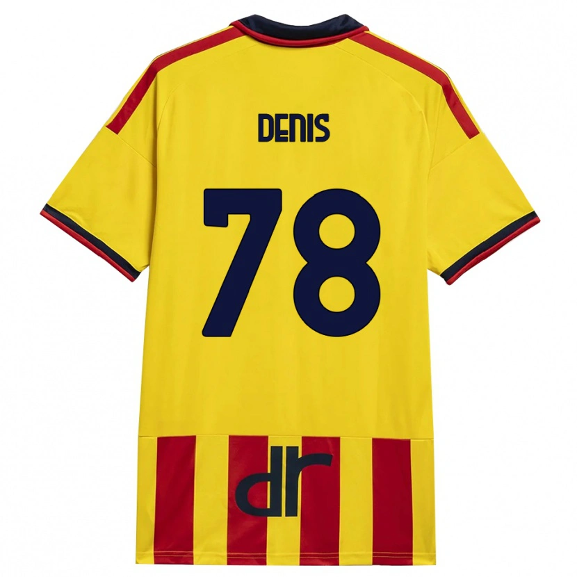 Danxen Mulher Camisola Max Denis #78 Amarelo Vermelho Principal 2026/27 Camisa Brasil