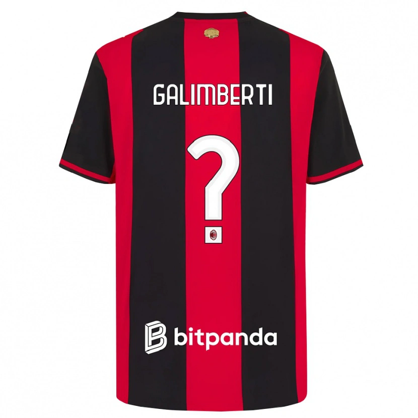 Danxen Mulher Camisola Vittorio Galimberti #0 Vermelho Preto Branco Principal 2026/27 Camisa Brasil