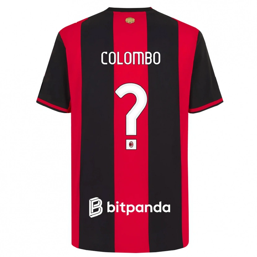 Danxen Mulher Camisola Tommaso Colombo #0 Vermelho Preto Branco Principal 2026/27 Camisa Brasil