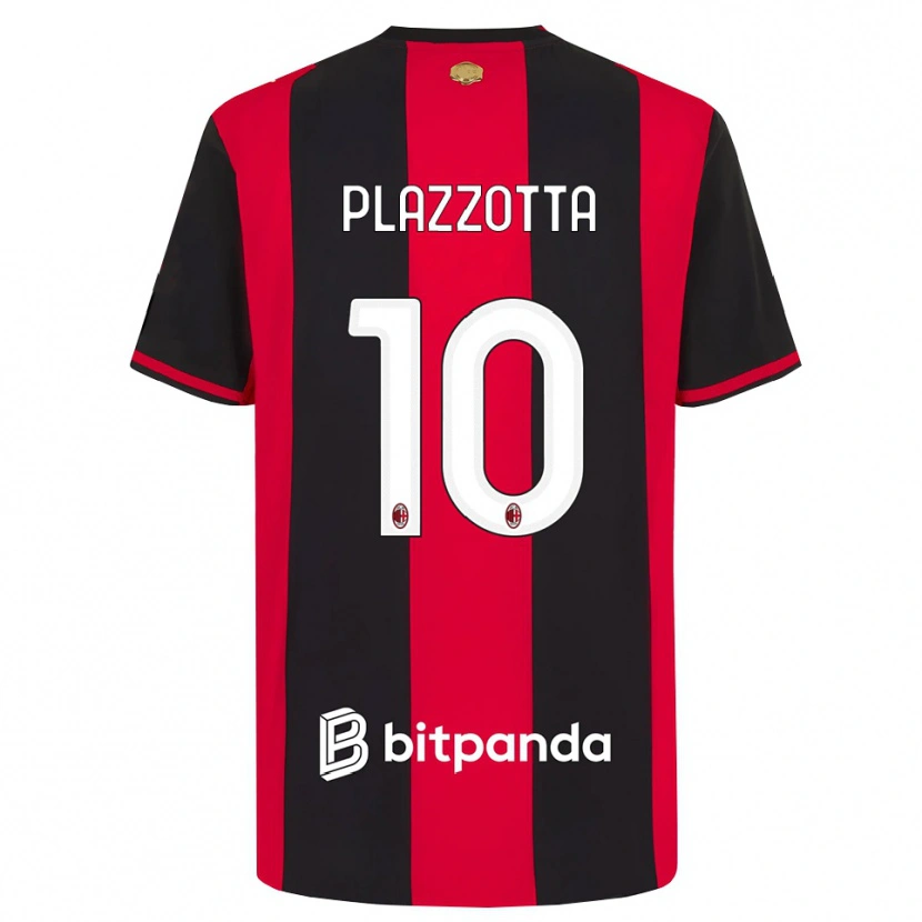Danxen Mulher Camisola Filippo Plazzotta #10 Vermelho Preto Branco Principal 2026/27 Camisa Brasil
