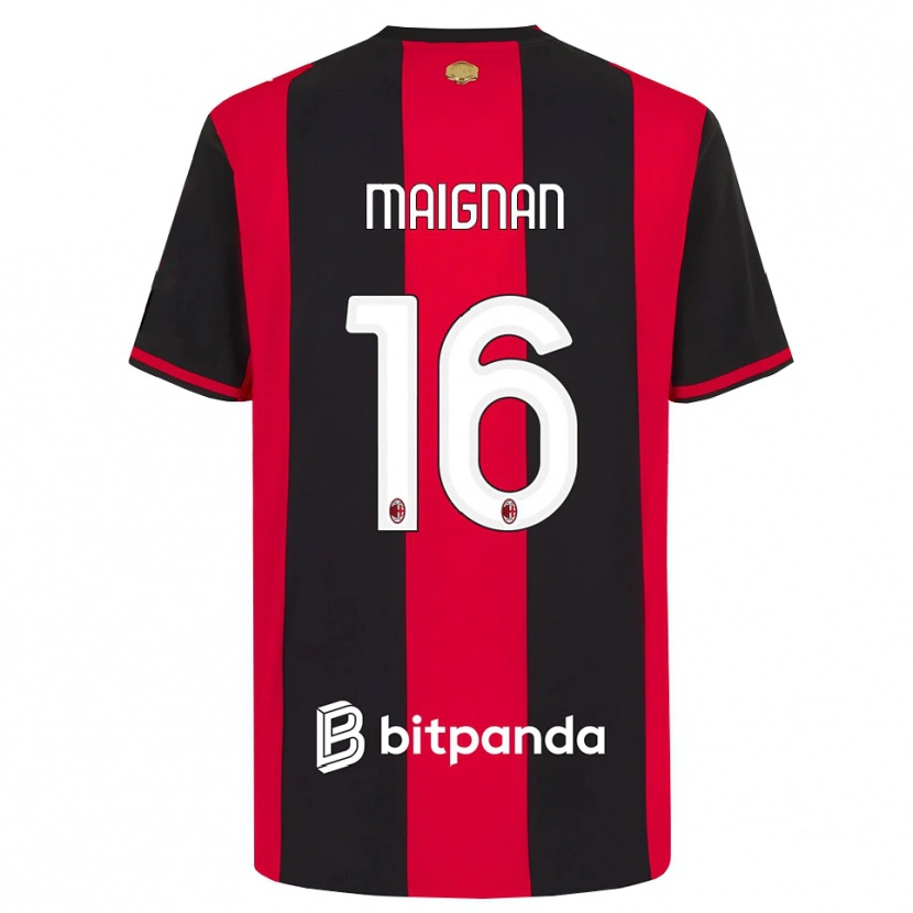 Danxen Mulher Camisola Mike Maignan #16 Vermelho Preto Branco Principal 2026/27 Camisa Brasil
