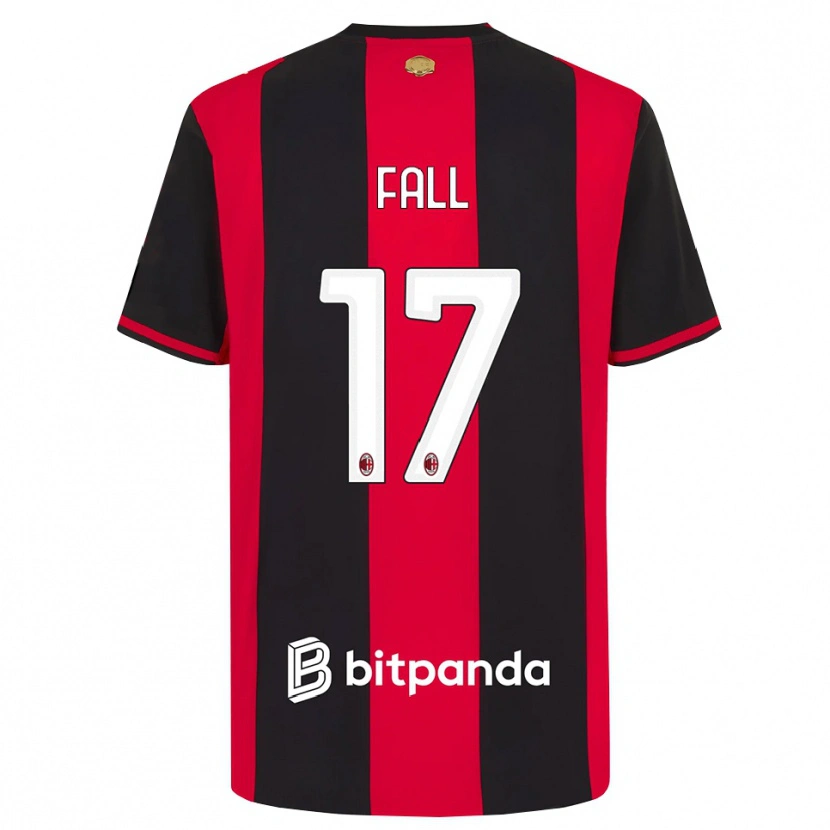 Danxen Mulher Camisola Mbarick Fall #17 Vermelho Preto Branco Principal 2026/27 Camisa Brasil