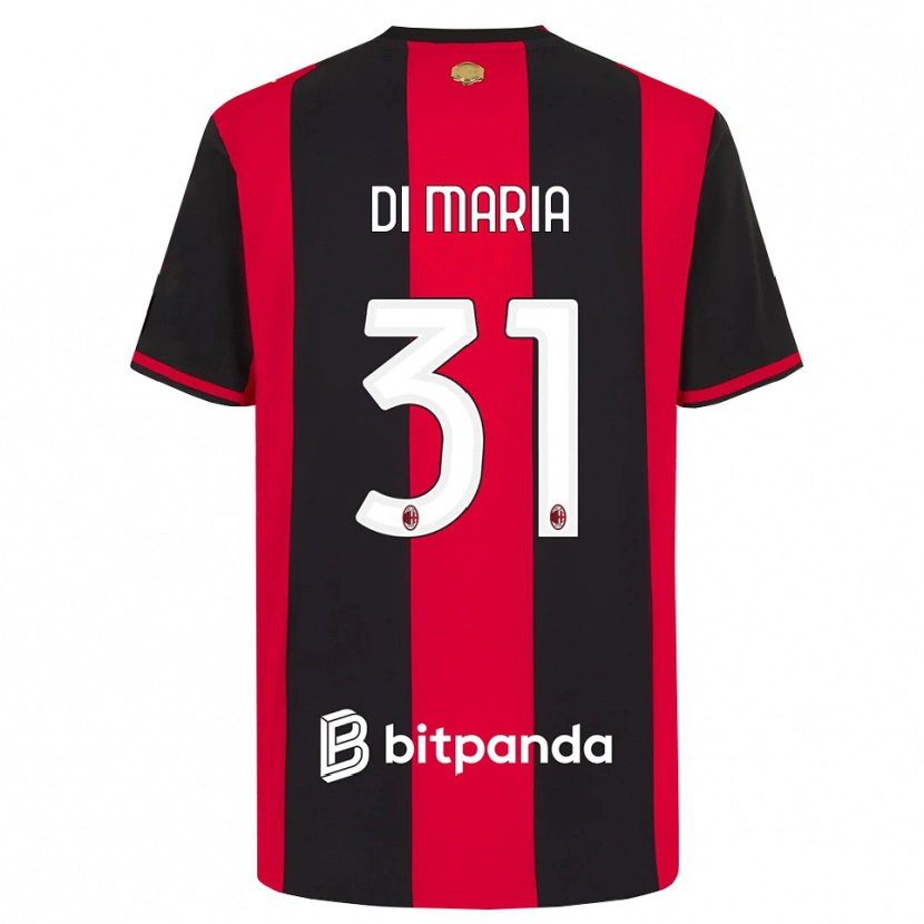 Danxen Mulher Camisola Alessandro Di Maria #31 Vermelho Preto Branco Principal 2026/27 Camisa Brasil