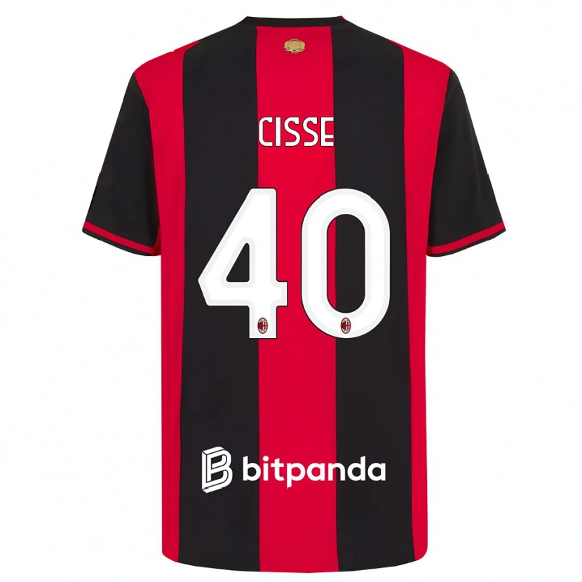 Danxen Mulher Camisola El Hadji Malick Cissé #40 Vermelho Preto Branco Principal 2026/27 Camisa Brasil