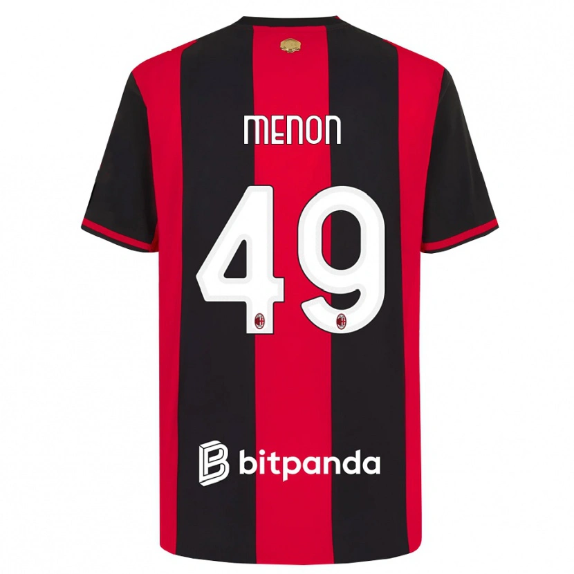Danxen Mulher Camisola Luca Menon #49 Vermelho Preto Branco Principal 2026/27 Camisa Brasil