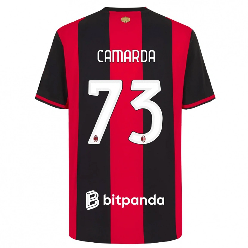 Danxen Mulher Camisola Francesco Camarda #73 Vermelho Preto Branco Principal 2026/27 Camisa Brasil