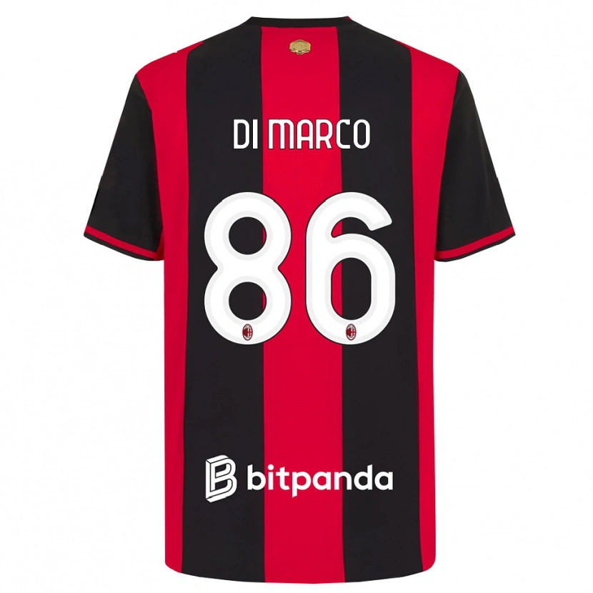 Danxen Mulher Camisola Luca Di Marco #86 Vermelho Preto Branco Principal 2026/27 Camisa Brasil