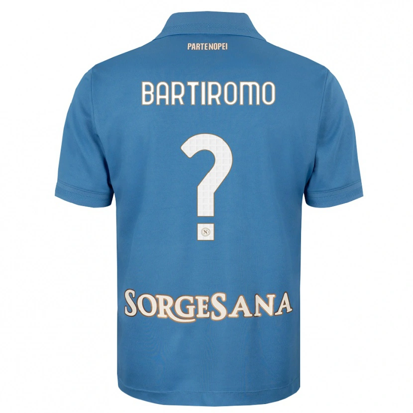 Danxen Mulher Camisola Niccolo Bartiromo #0 Azul Bruma Branco Principal 2026/27 Camisa Brasil