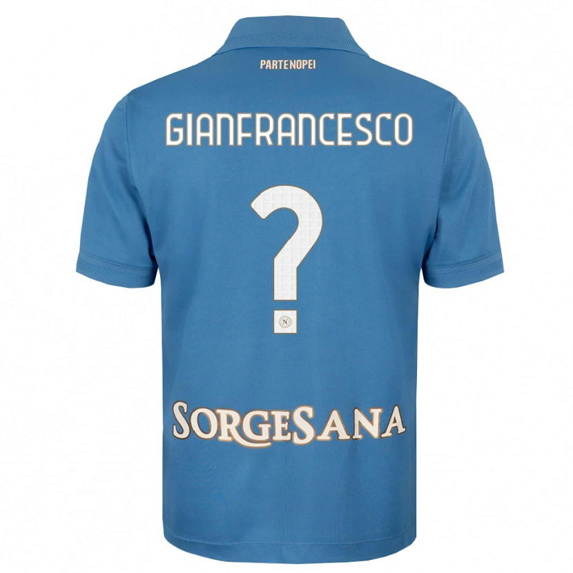 Danxen Mulher Camisola Sergio Gianfrancesco #0 Azul Bruma Branco Principal 2026/27 Camisa Brasil
