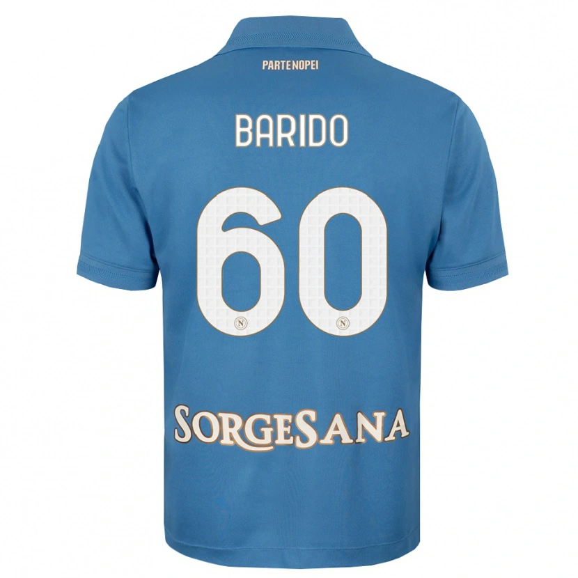 Danxen Mulher Camisola Francisco Baridó #60 Azul Bruma Branco Principal 2026/27 Camisa Brasil
