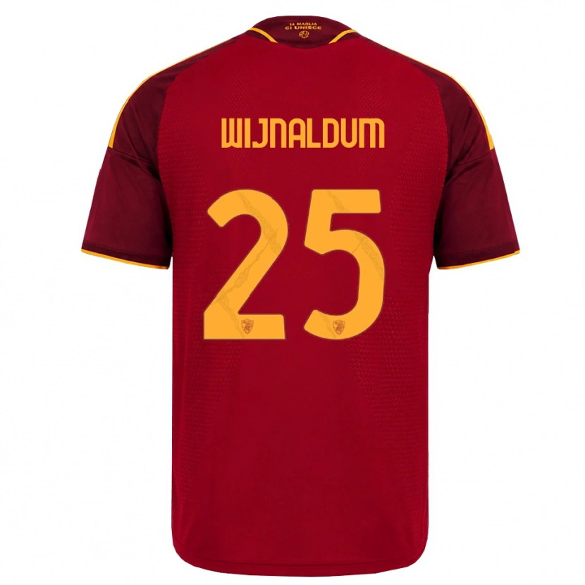 Danxen Mulher Camisola Georginio Wijnaldum #25 Vermelho Dourado Amarelo Principal 2026/27 Camisa Brasil