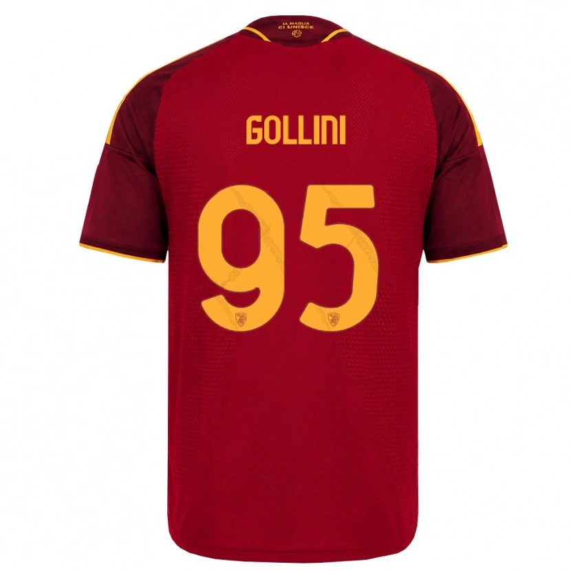 Danxen Mulher Camisola Pierluigi Gollini #95 Vermelho Dourado Amarelo Principal 2026/27 Camisa Brasil