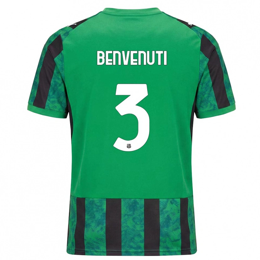 Danxen Mulher Camisola Tommaso Benvenuti #3 Verde Preto Branco Principal 2026/27 Camisa Brasil
