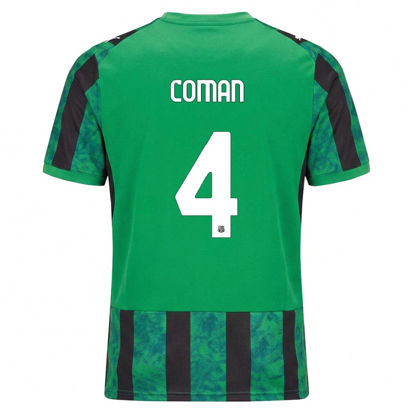 Danxen Mulher Camisola Rareș Coman #4 Verde Preto Branco Principal 2026/27 Camisa Brasil