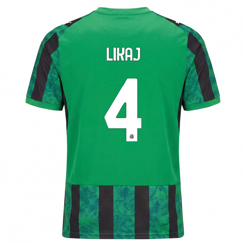 Danxen Mulher Camisola Enea Likaj #4 Verde Preto Branco Principal 2026/27 Camisa Brasil
