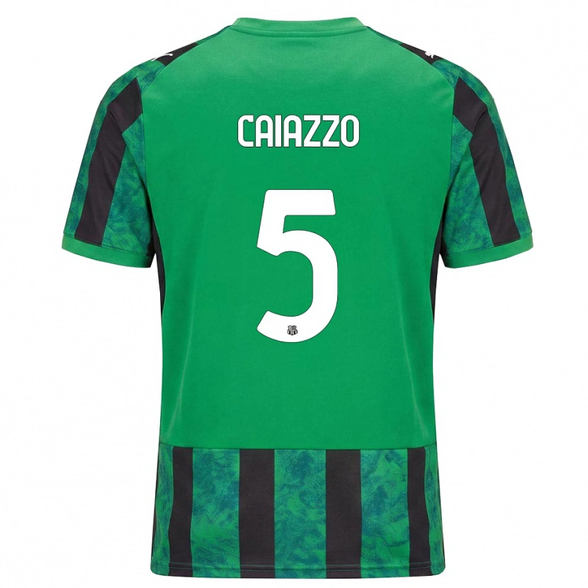 Danxen Mulher Camisola Sara Caiazzo #5 Verde Preto Branco Principal 2026/27 Camisa Brasil