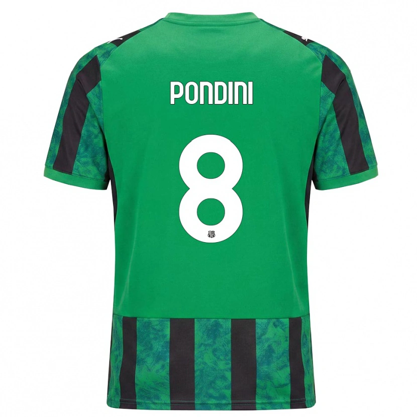 Danxen Mulher Camisola Giada Pondini #8 Verde Preto Branco Principal 2026/27 Camisa Brasil