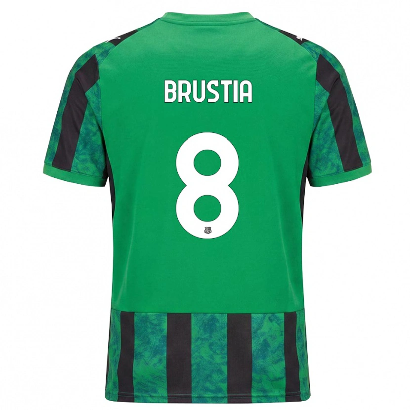 Danxen Mulher Camisola Martina Brustia #8 Verde Preto Branco Principal 2026/27 Camisa Brasil
