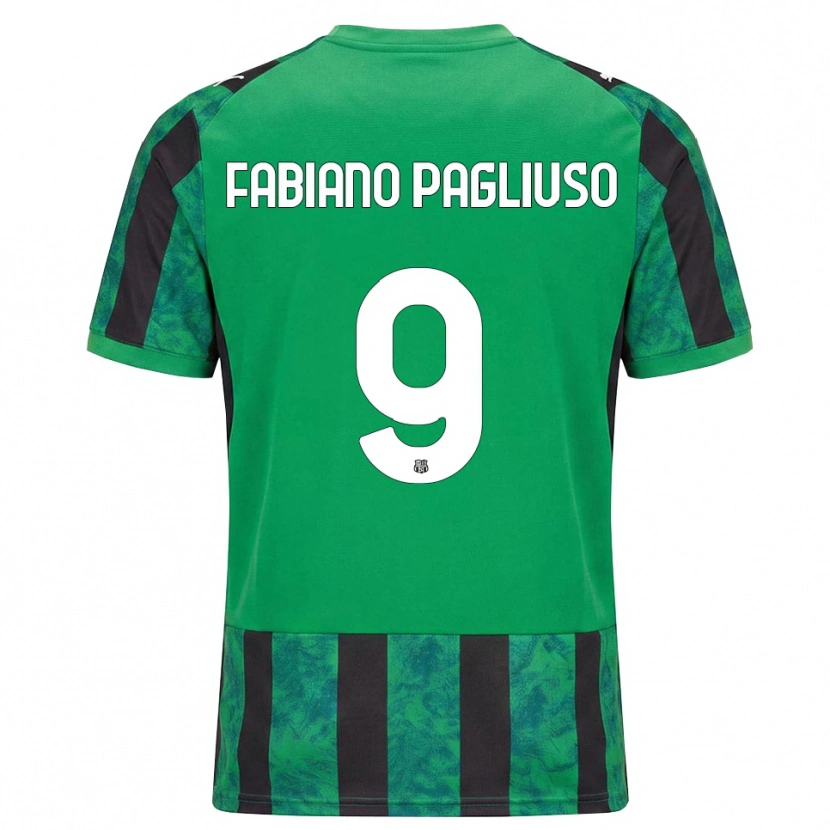 Danxen Mulher Camisola Paolo Fabiano Pagliuso #9 Verde Preto Branco Principal 2026/27 Camisa Brasil