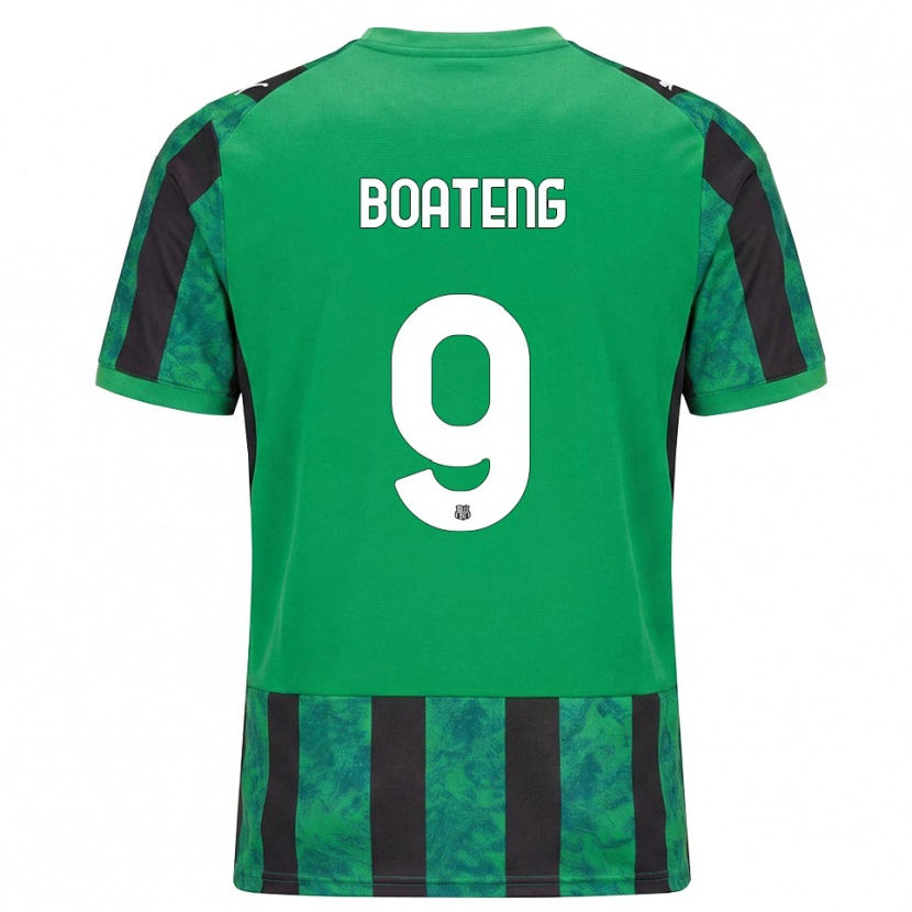 Danxen Mulher Camisola Owen Boateng #9 Verde Preto Branco Principal 2026/27 Camisa Brasil