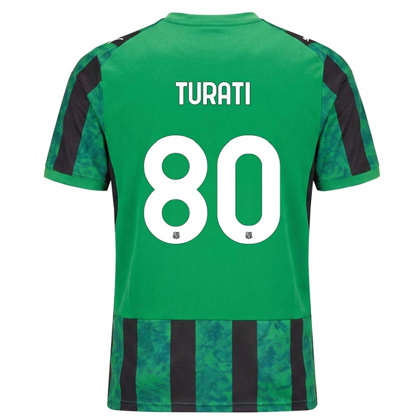 Danxen Mulher Camisola Stefano Turati #80 Verde Preto Branco Principal 2026/27 Camisa Brasil