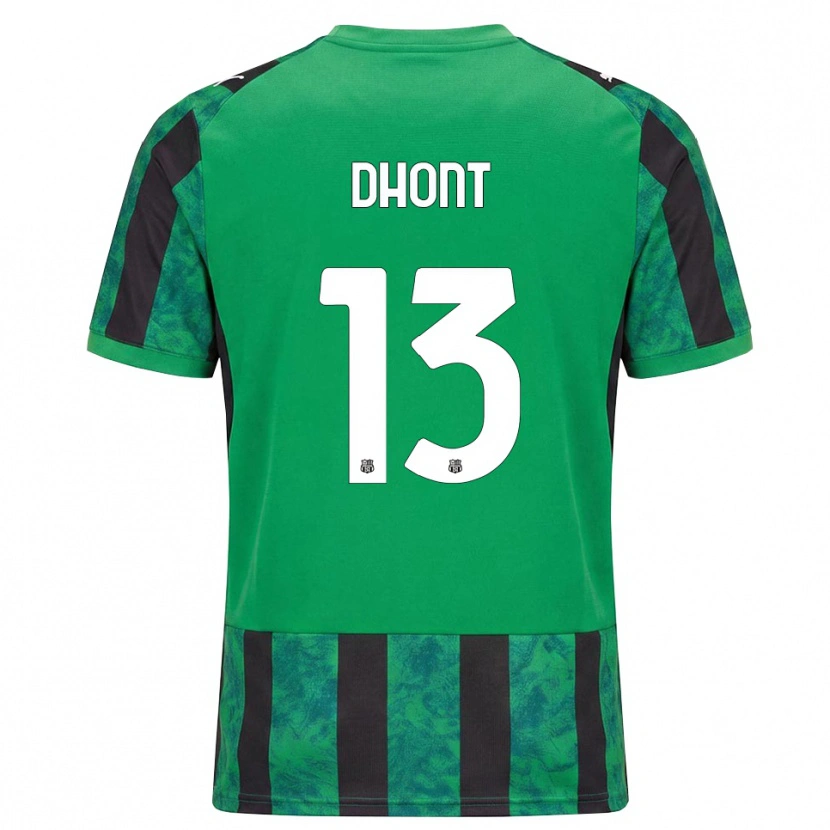 Danxen Mulher Camisola Elena Dhont #13 Verde Preto Branco Principal 2026/27 Camisa Brasil