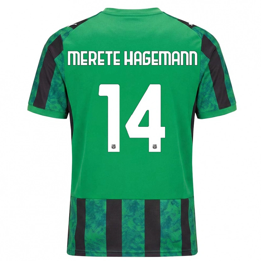 Danxen Mulher Camisola Maja Merete Hagemann #14 Verde Preto Branco Principal 2026/27 Camisa Brasil