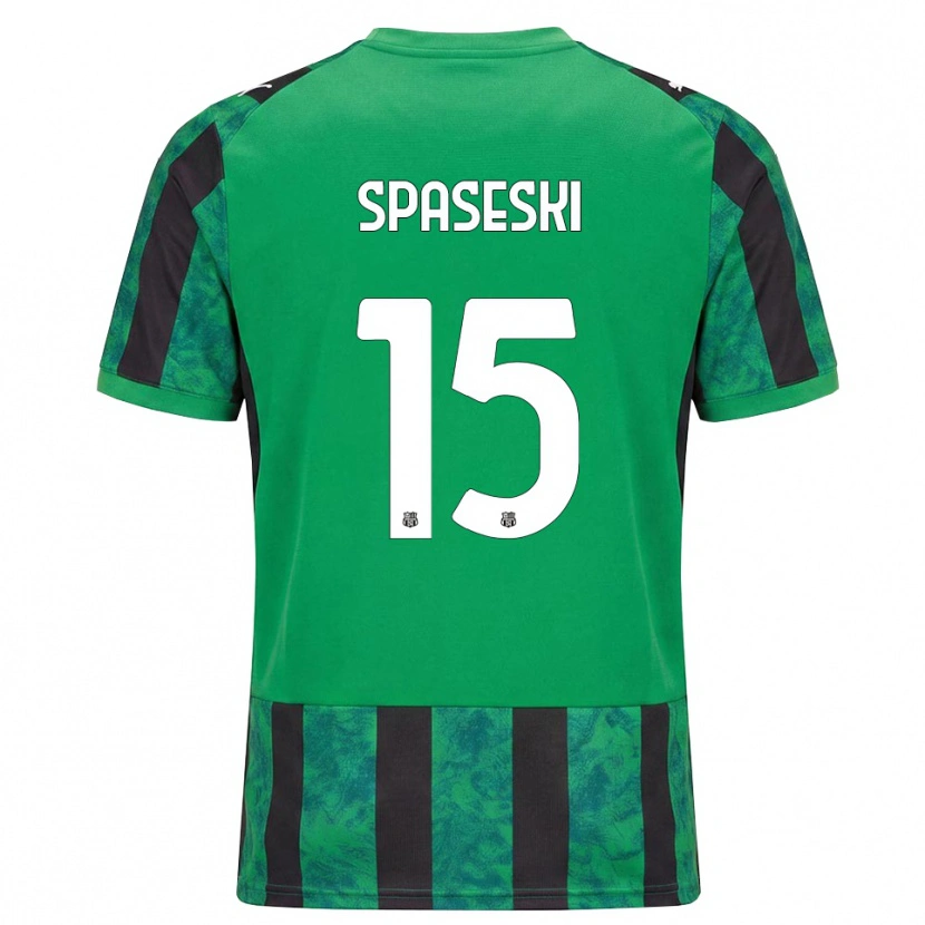 Danxen Mulher Camisola Dejan Spaseski #15 Verde Preto Branco Principal 2026/27 Camisa Brasil